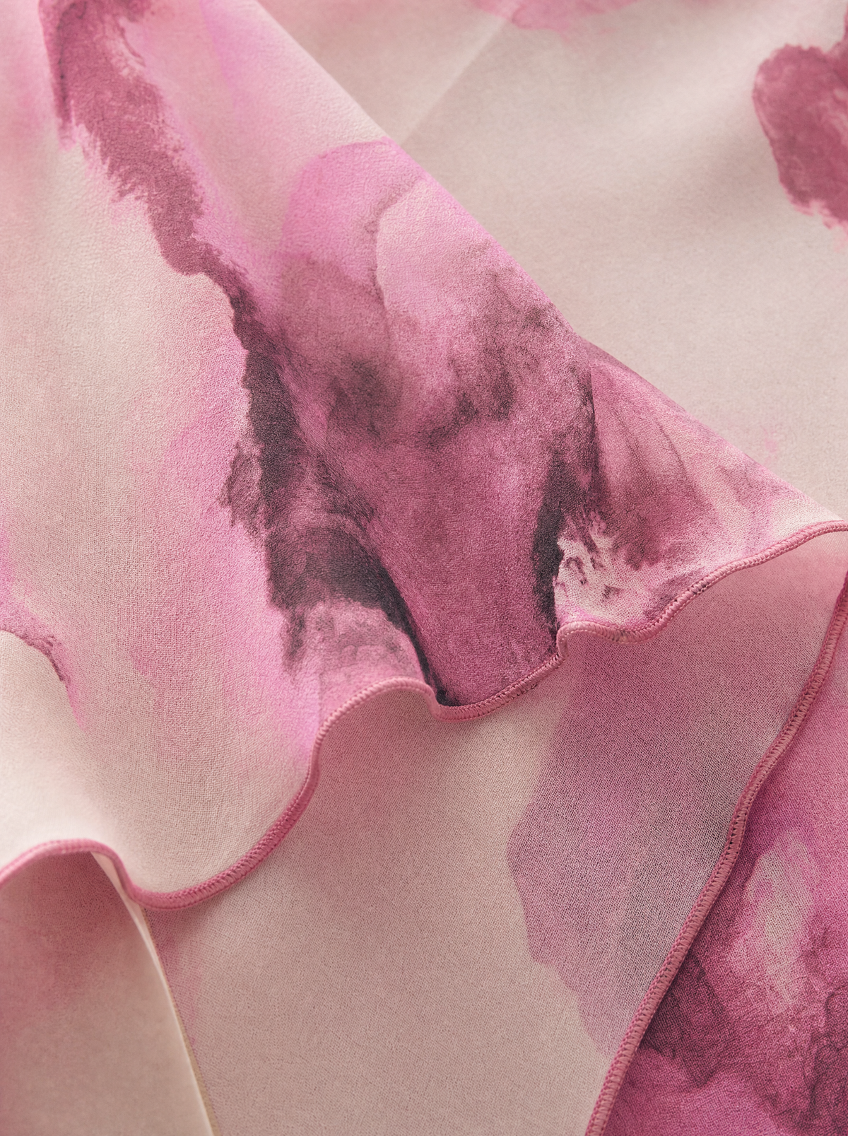 Blossom Pink Floral Maxi Dress — Long Sleeve, Fluted Sleeve